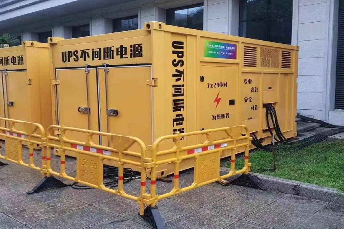 宣州发电机租赁施工现场